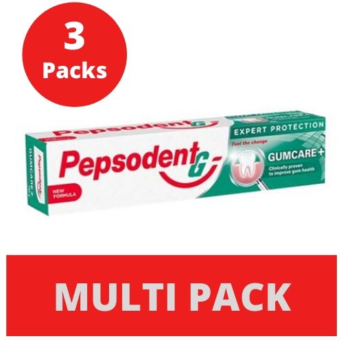 Pepsodent Toothpaste - Gum Care, Expert Protection, 3x140 g (Multipack)